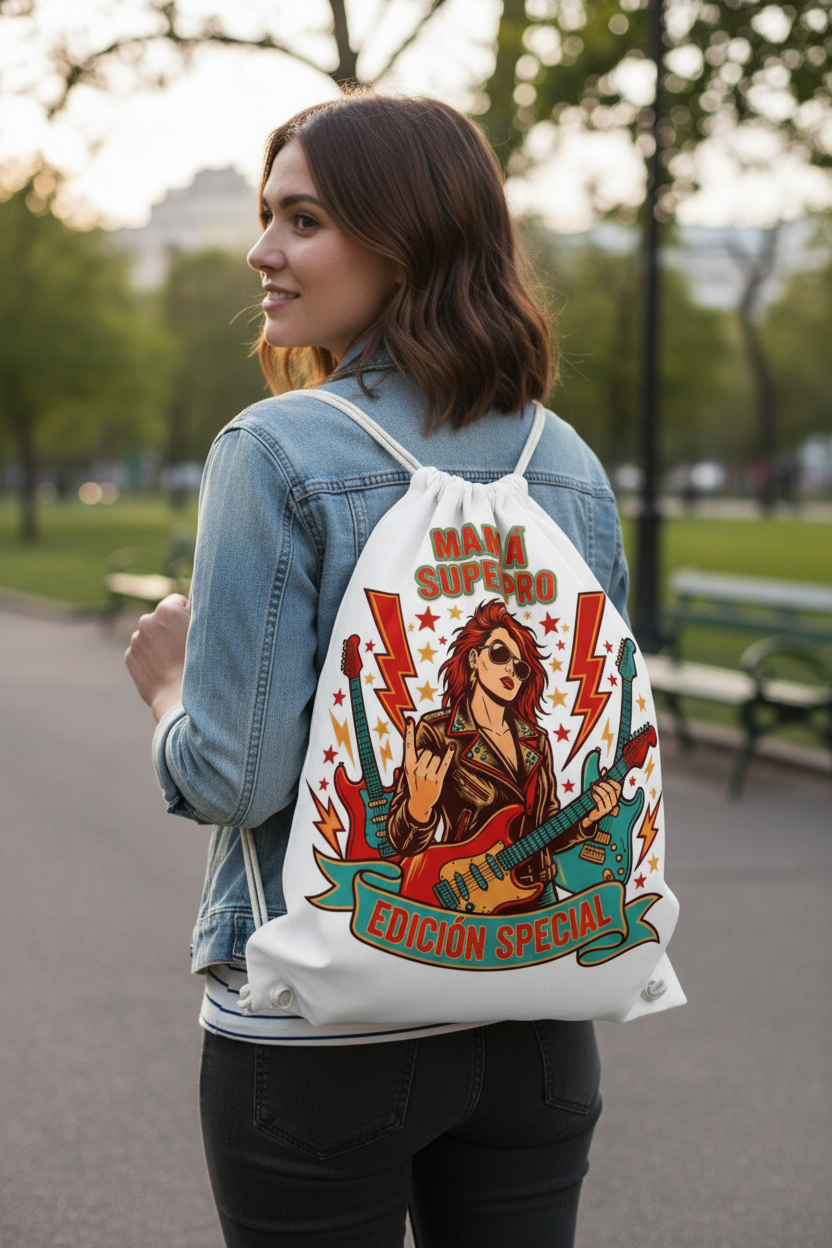 Mochila Mamá Super Pro con modelo