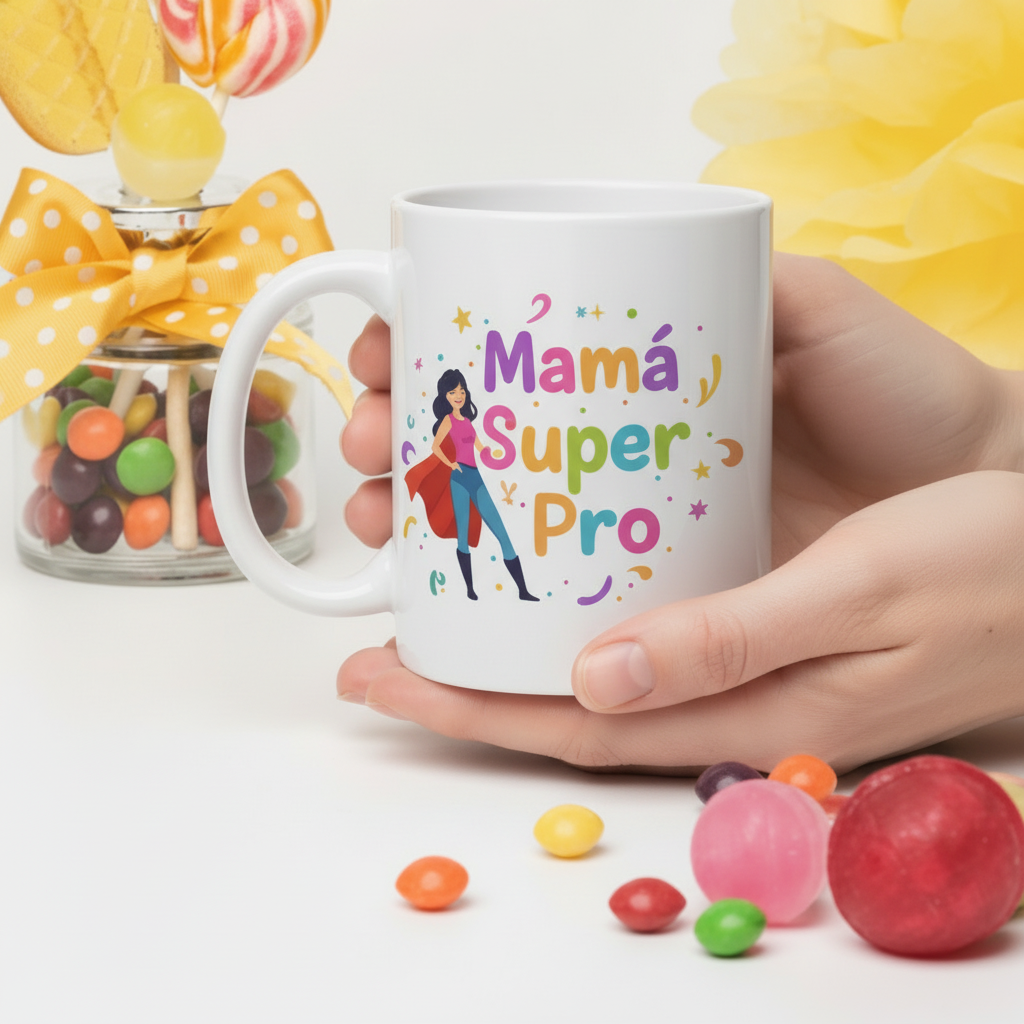 Taza Mamá Super Pro detalle